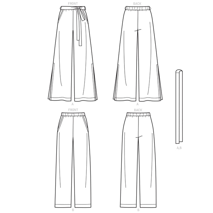 New Look Sewing Pattern 6691 Slim Or Flared Trousers from Jaycotts Sewing Supplies