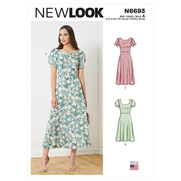 New Look Sewing Pattern 6693 Dresses from Jaycotts Sewing Supplies