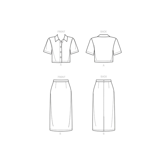 New Look Sewing Pattern 6697 Top and Skirt from Jaycotts Sewing Supplies