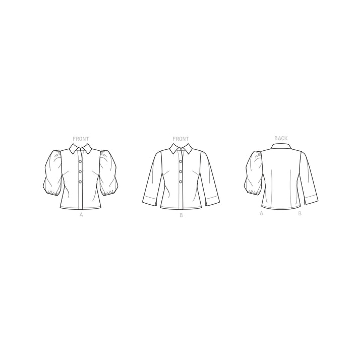 New Look Sewing Pattern 6698 Tops from Jaycotts Sewing Supplies