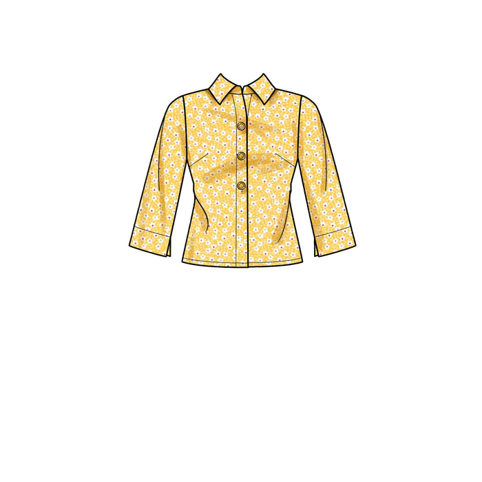 New Look Sewing Pattern 6698 Tops from Jaycotts Sewing Supplies