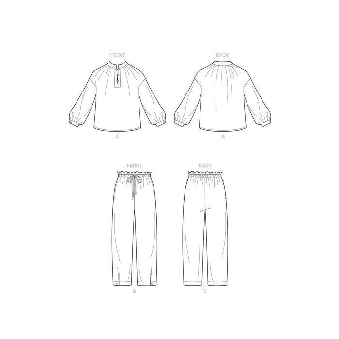 New Look Sewing Pattern 6704 Top and Pull-On Pants from Jaycotts Sewing Supplies