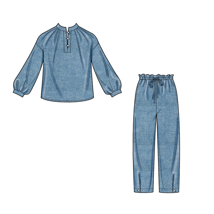New Look Sewing Pattern 6704 Top and Pull-On Pants from Jaycotts Sewing Supplies