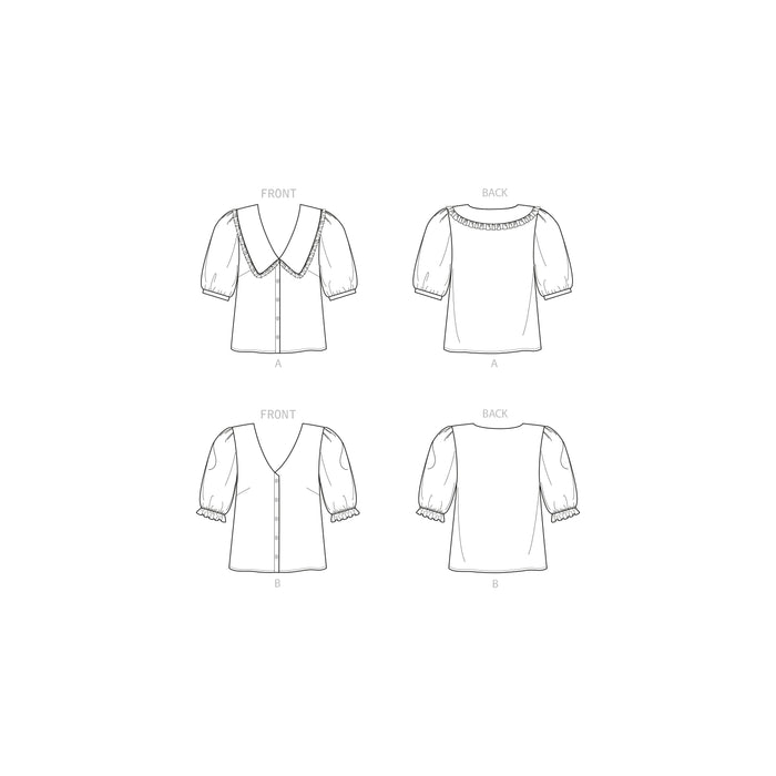 New Look Sewing Pattern 6707 Misses' Tops from Jaycotts Sewing Supplies