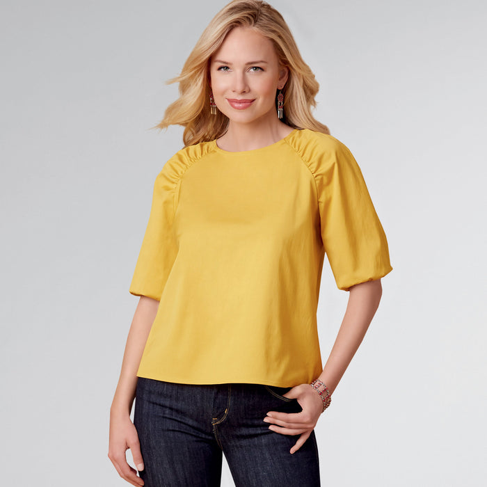 New Look Sewing Pattern 6708 Misses' Tops from Jaycotts Sewing Supplies