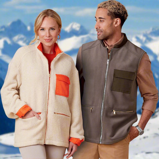 New Look Sewing Pattern 6713 Unisex Zippered Jacket and Vest from Jaycotts Sewing Supplies