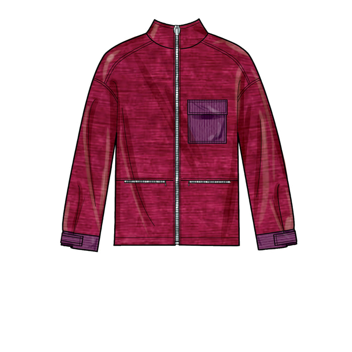 New Look Sewing Pattern 6713 Unisex Zippered Jacket and Vest from Jaycotts Sewing Supplies