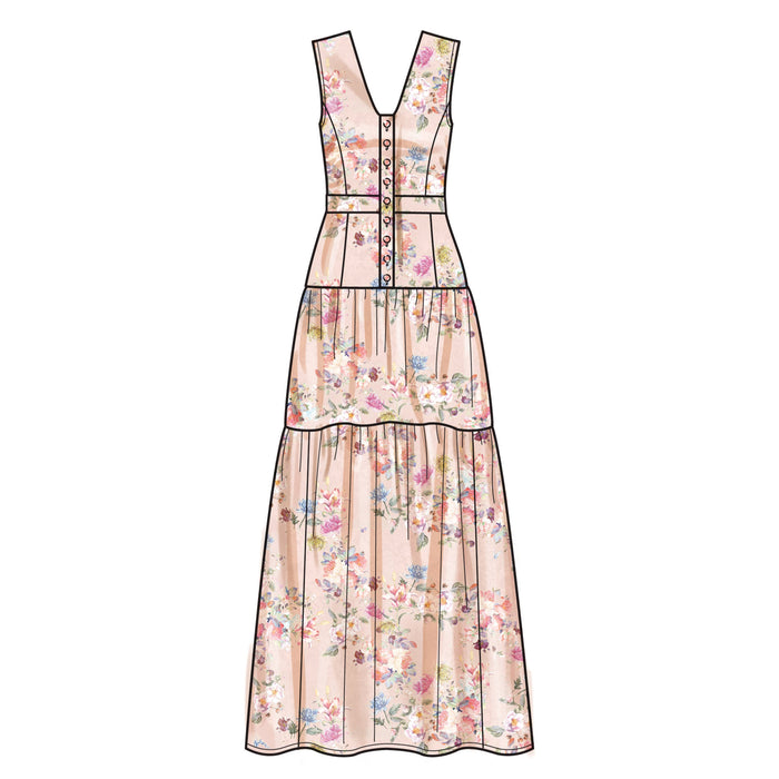 New Look sewing pattern 6718 Midi Dress from Jaycotts Sewing Supplies