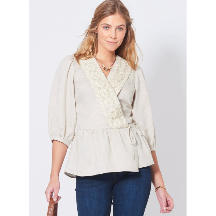 New Look sewing pattern 6720 Misses'  Wrap Tops | Easy from Jaycotts Sewing Supplies