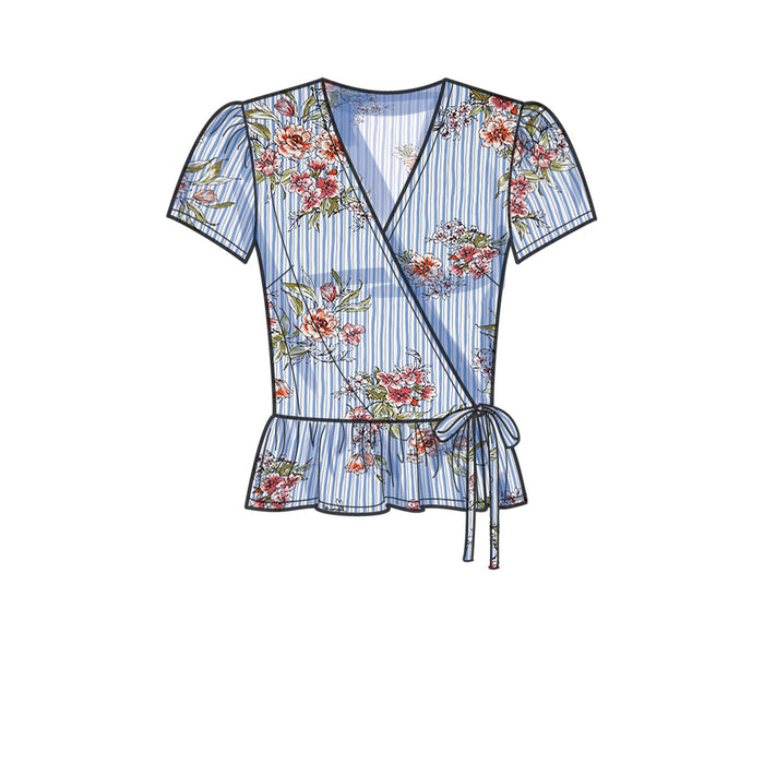 New Look sewing pattern 6720 Misses'  Wrap Tops | Easy from Jaycotts Sewing Supplies