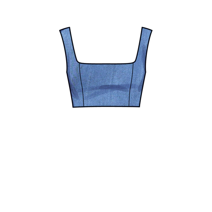 New Look sewing pattern 6722 Bra Tops and Wrap Skirt | Easy from Jaycotts Sewing Supplies