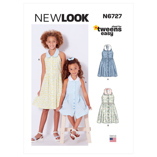 New Look sewing pattern 6727 Girls' Sundresses | Easy from Jaycotts Sewing Supplies