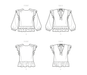 New Look sewing pattern 6732 Tops from Jaycotts Sewing Supplies