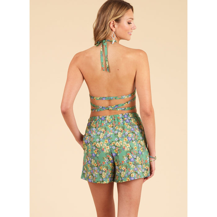New Look sewing pattern 6737 Halter Top and Shorts from Jaycotts Sewing Supplies