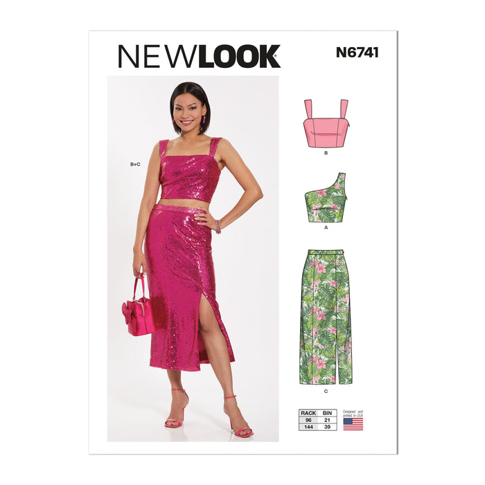 New Look Sewing Pattern 6741 Misses' Two-Piece Dresses from Jaycotts Sewing Supplies