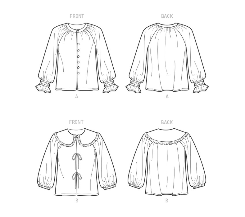 New Look Sewing Pattern 6743 Misses' Tops from Jaycotts Sewing Supplies