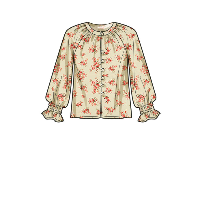 New Look Sewing Pattern 6743 Misses' Tops from Jaycotts Sewing Supplies