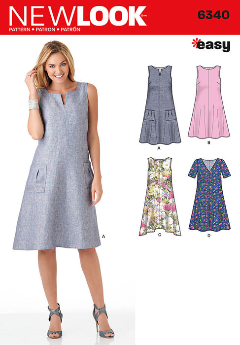 NL6340 Misses' Dress | Easy from Jaycotts Sewing Supplies