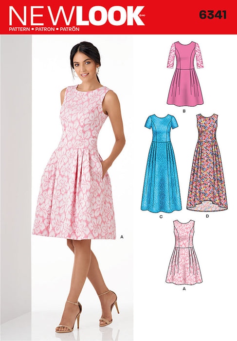 NL6341 Misses' Dress in Three Lengths from Jaycotts Sewing Supplies