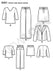 NL6351 Misses' Jacket, Pants, Skirt & Knit Top from Jaycotts Sewing Supplies