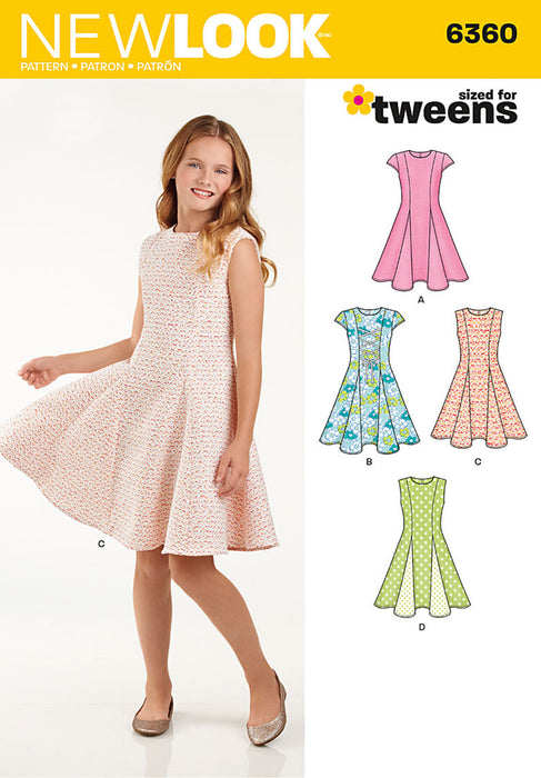 NL6360 Tween Girls' Dress from Jaycotts Sewing Supplies
