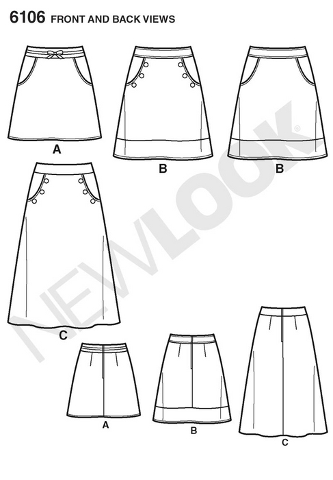 NL6106 Misses' Skirt from Jaycotts Sewing Supplies
