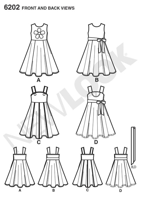 NL6202 Child's Dress & Sash from Jaycotts Sewing Supplies
