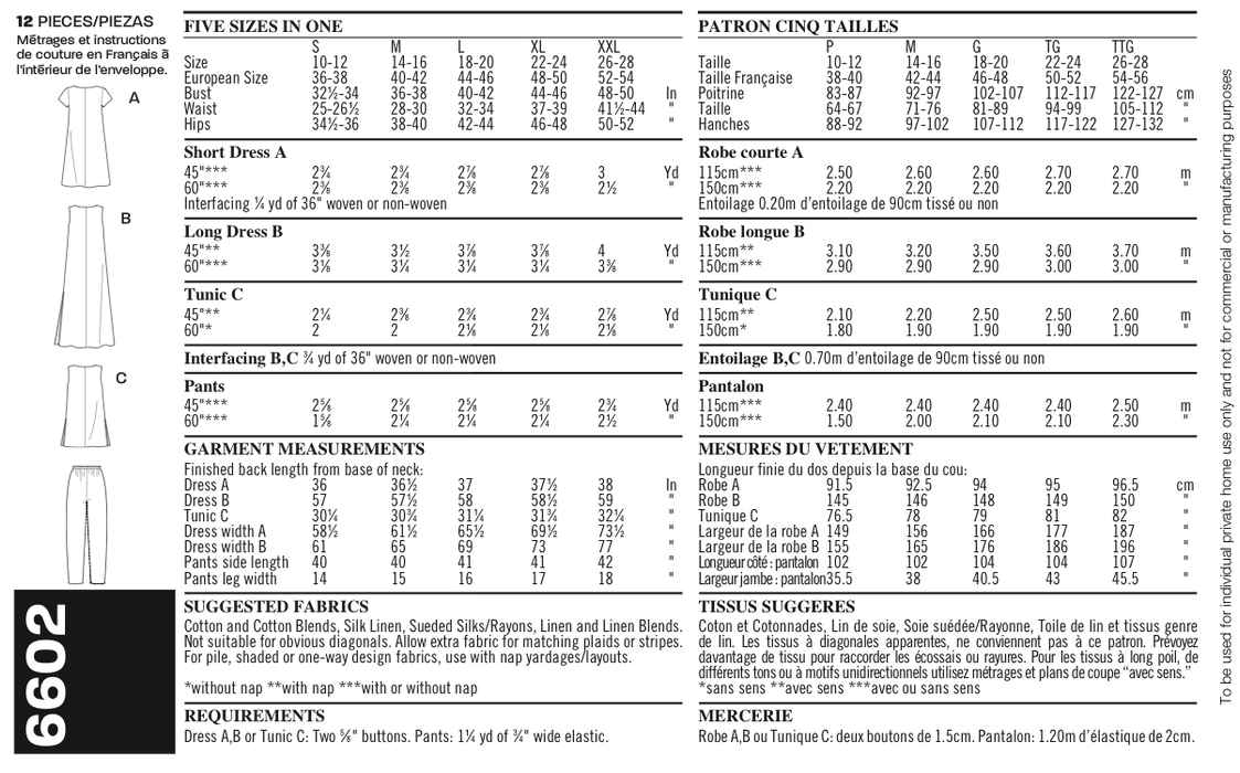 NL6602 Misses Dress Pattern | Easy from Jaycotts Sewing Supplies