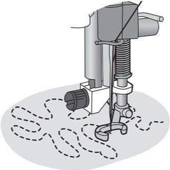 Husqvarna Viking Open Toe Free Motion Foot from Jaycotts Sewing Supplies