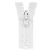 YKK Reversible Open End Zip WHITE from Jaycotts Sewing Supplies