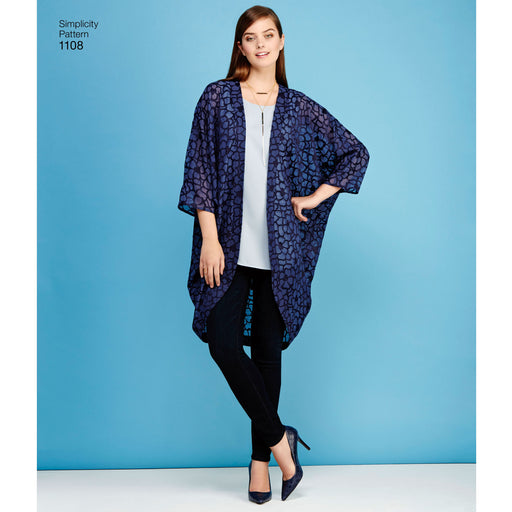 Simplicity Pattern 1108 Misses' Kimono's in Different Styles from Jaycotts Sewing Supplies