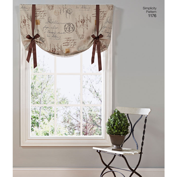 Simplicity Pattern 1176 Window Treatments from Jaycotts Sewing Supplies