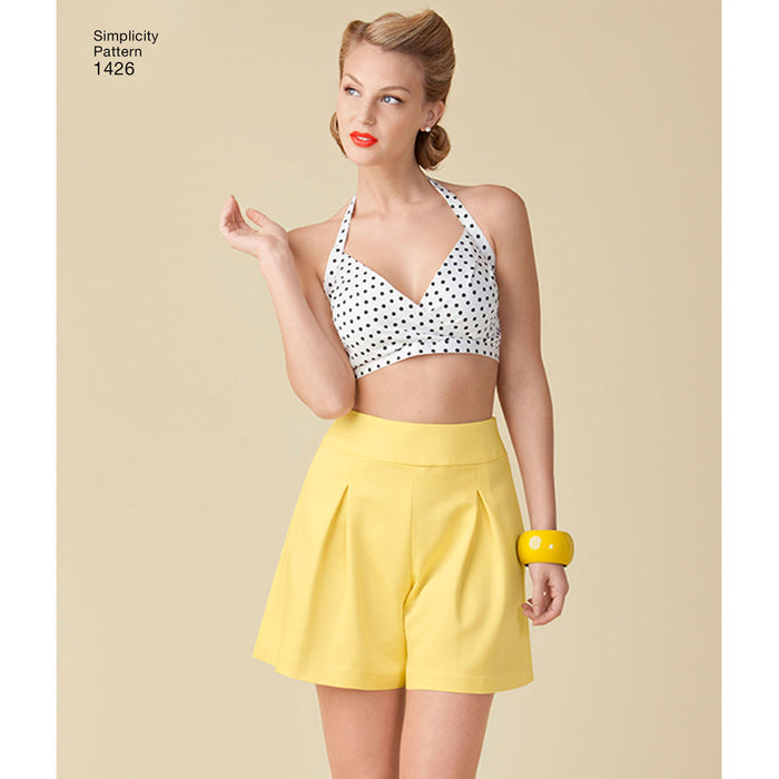 Simplicity Pattern 1426 Misses' Vintage 1950's Bra Tops from Jaycotts Sewing Supplies