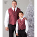 Simplicity Pattern 1506 Boy's and big and tall men's waistcoat pattern from Jaycotts Sewing Supplies