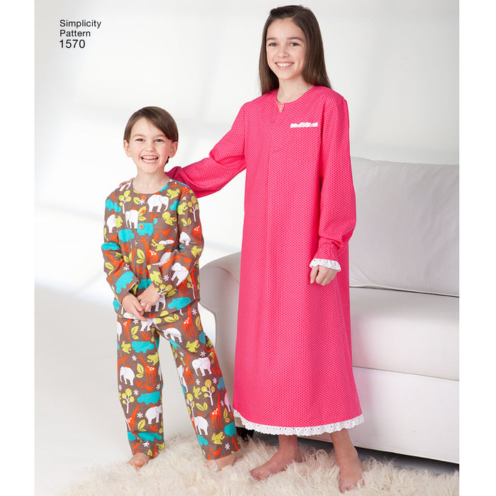 Simplicity Pattern 1570 Child's, girls' and boys' pants, shorts, from Jaycotts Sewing Supplies