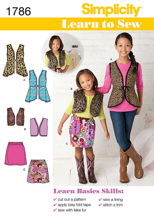 Simplicity Pattern 1786 Child's & Girls' Sportswear from Jaycotts Sewing Supplies