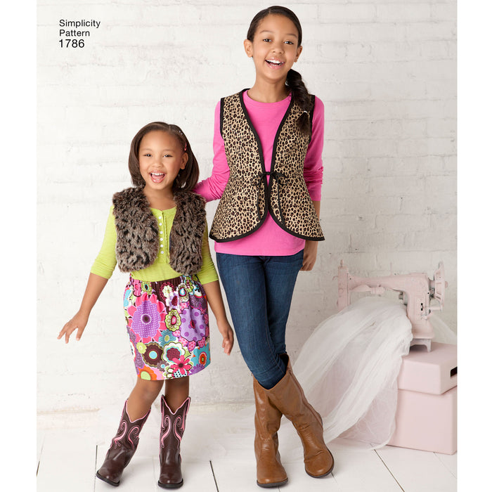Simplicity Pattern 1786 Child's and Girls' Sportswear from Jaycotts Sewing Supplies