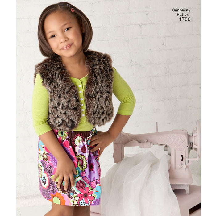 Simplicity Pattern 1786 Child's and Girls' Sportswear from Jaycotts Sewing Supplies
