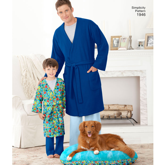Simplicity Pattern 1946 Robe - Child's Teen's and Adults' | Learn to Sew from Jaycotts Sewing Supplies