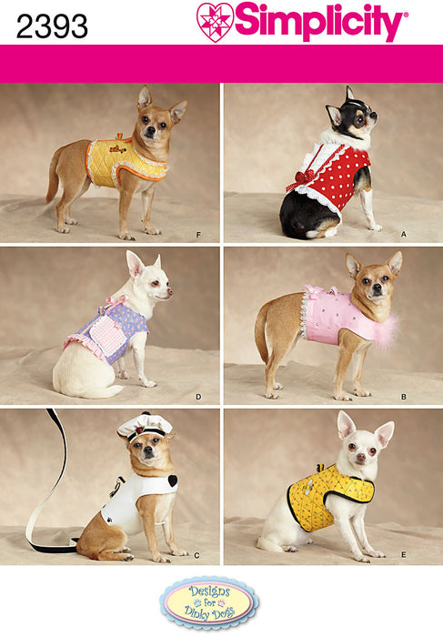 Simplicity Pattern 2393 Small Dog Clothes from Jaycotts Sewing Supplies