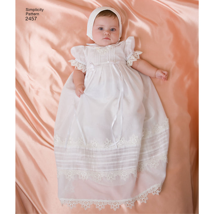 Simplicity Pattern 2457 Babies' Christening Set from Jaycotts Sewing Supplies