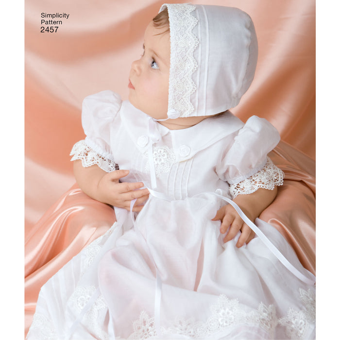 Simplicity Pattern 2457 Babies' Christening Set from Jaycotts Sewing Supplies