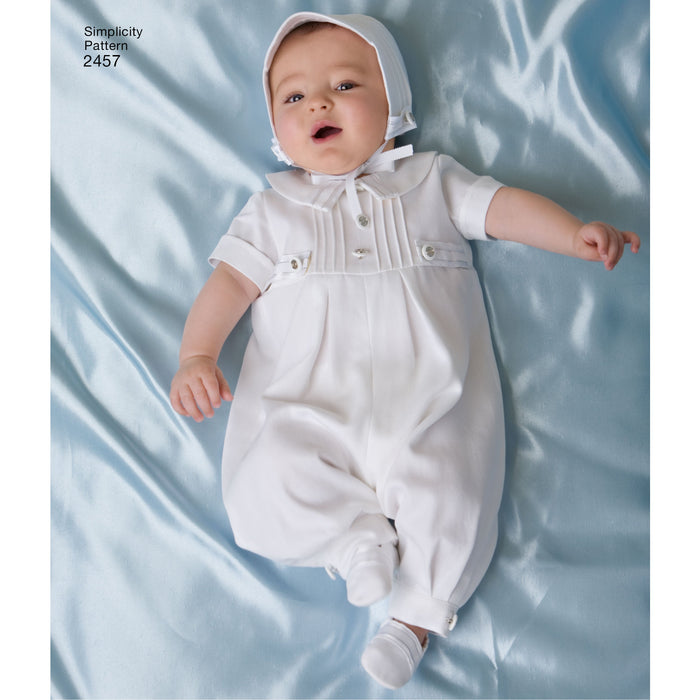 Simplicity Pattern 2457 Babies' Christening Set from Jaycotts Sewing Supplies