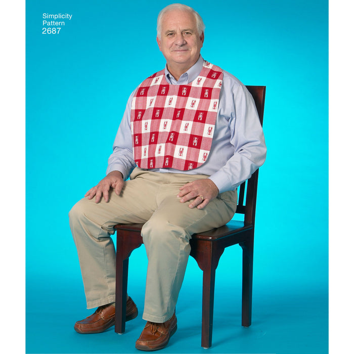 Simplicity Pattern 2687 Adult Clothing Protectors and Hats from Jaycotts Sewing Supplies