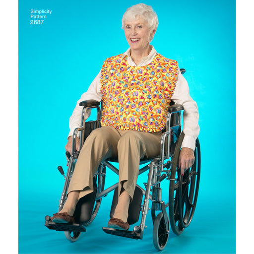 Simplicity Pattern 2687 Adult Clothing Protectors and Hats from Jaycotts Sewing Supplies