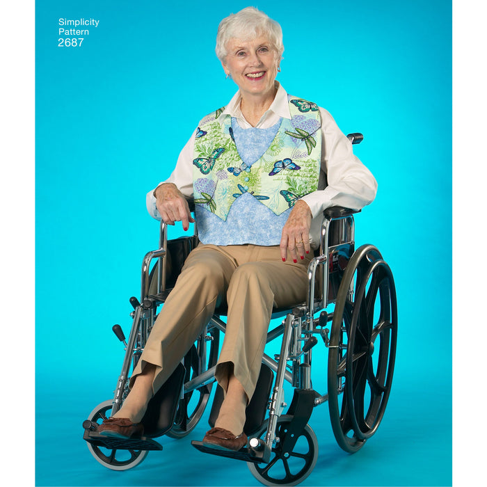 Simplicity Pattern 2687 Adult Clothing Protectors and Hats from Jaycotts Sewing Supplies