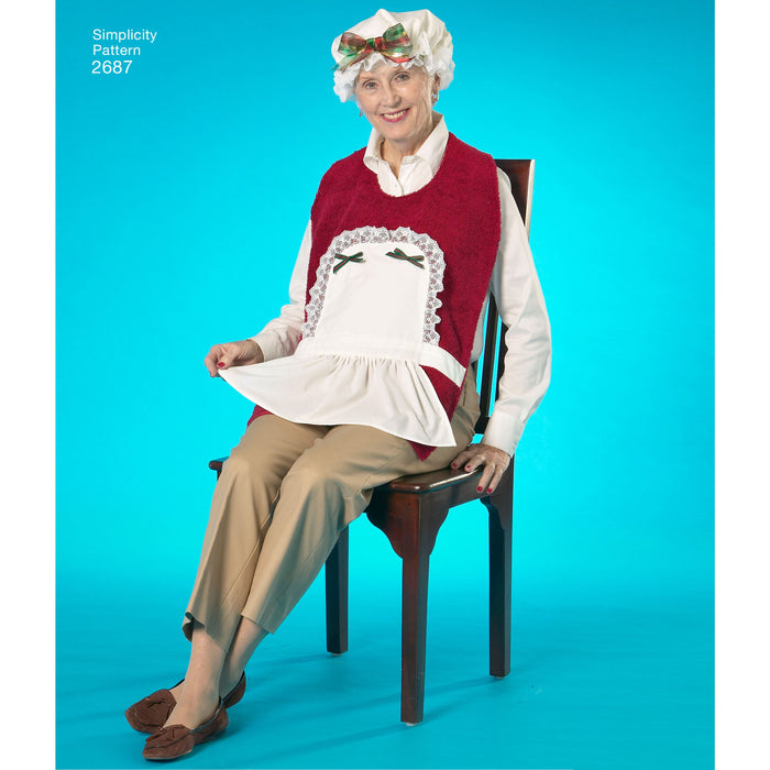 Simplicity Pattern 2687 Adult Clothing Protectors and Hats from Jaycotts Sewing Supplies