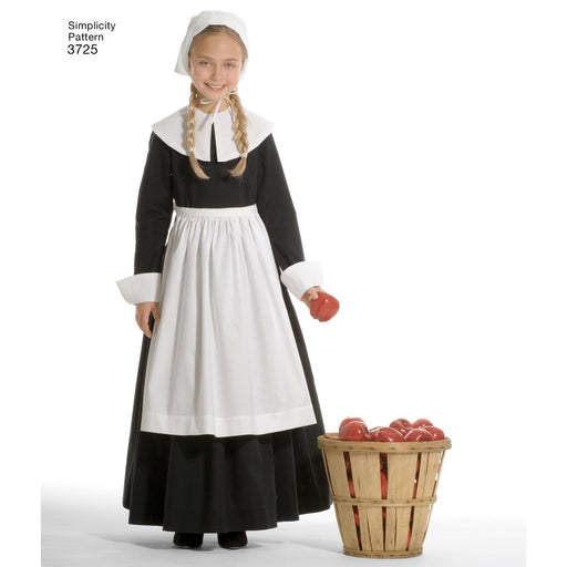 Simplicity 3725 Pilgrim / Colonial costume pattern from Jaycotts Sewing Supplies