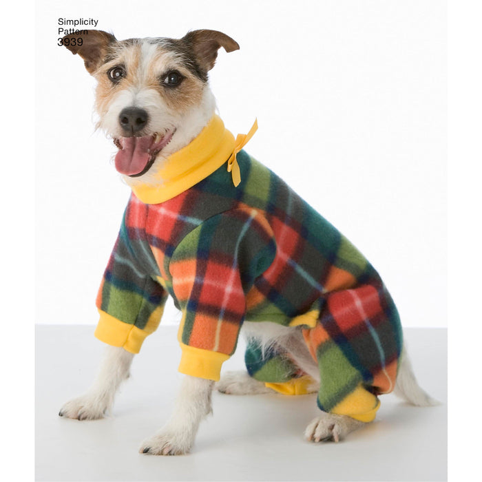 Simplicity 3939 Dog Clothes sewing pattern. from Jaycotts Sewing Supplies