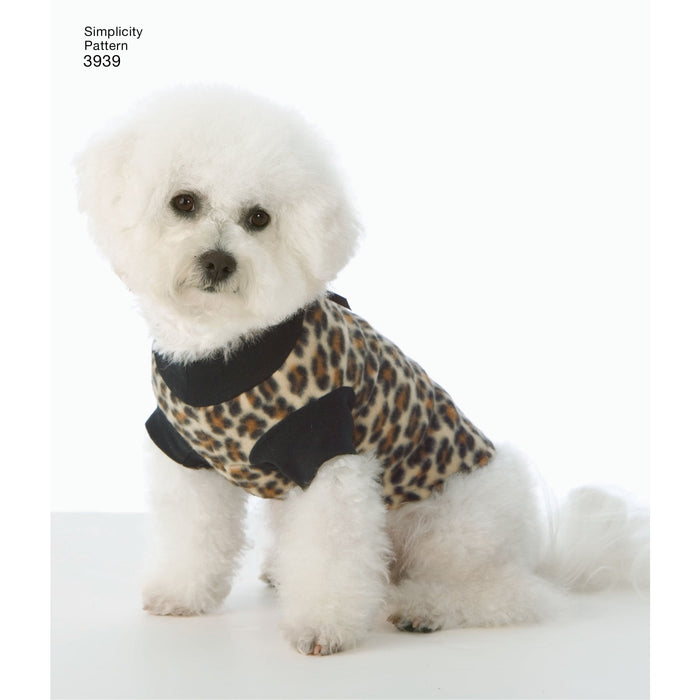 Simplicity 3939 Dog Clothes sewing pattern. from Jaycotts Sewing Supplies
